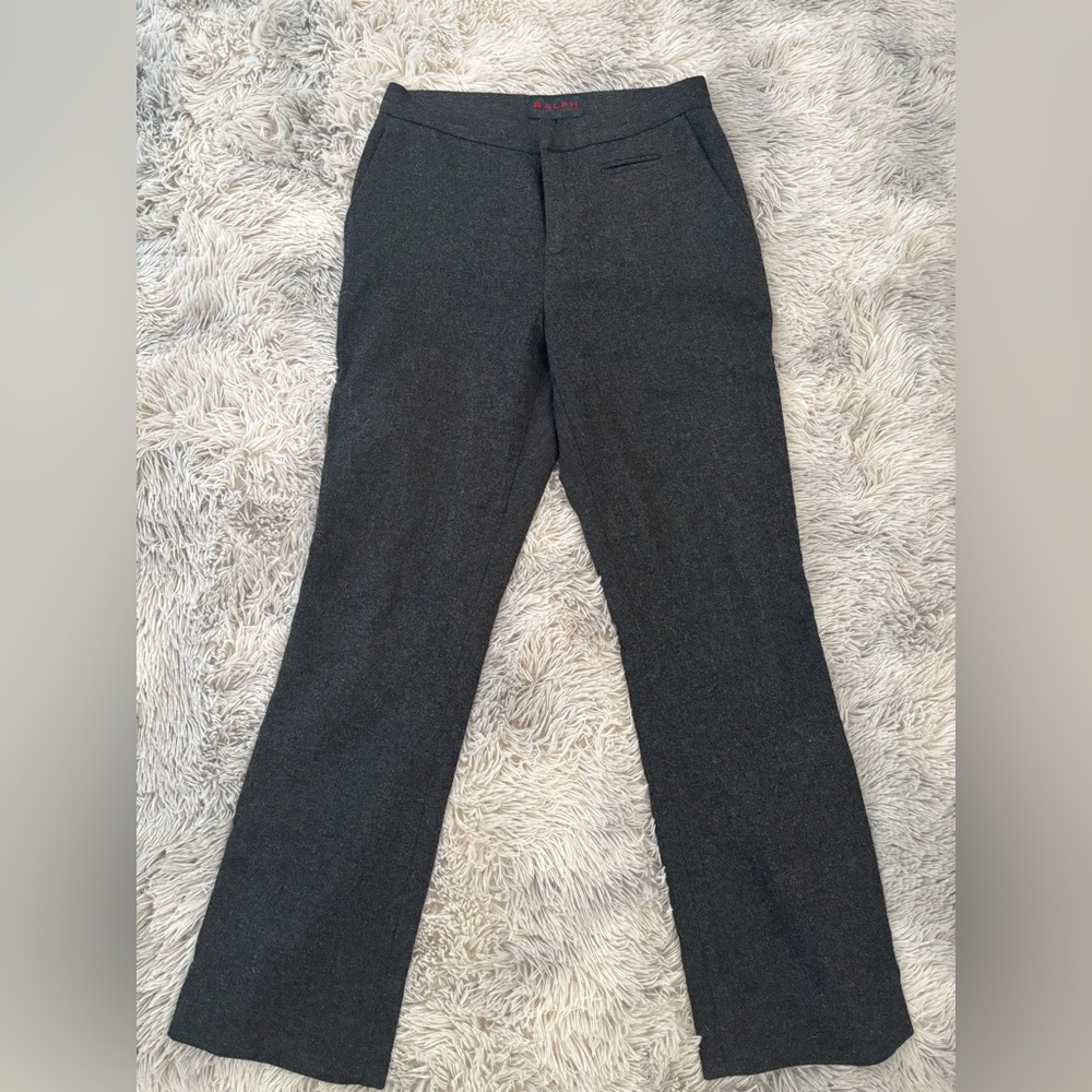 Ralph Lauren Gray Dress Pants Straight Leg Wool Blend